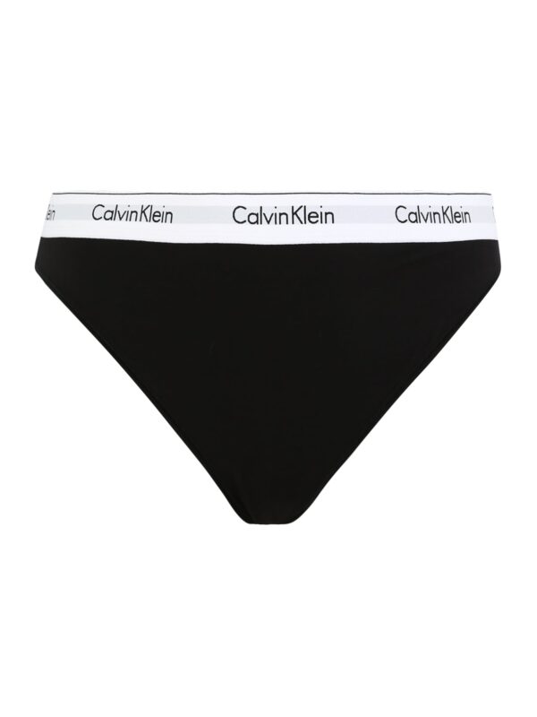 Calvin Klein Underwear Plus String bugyik  fekete / fehér