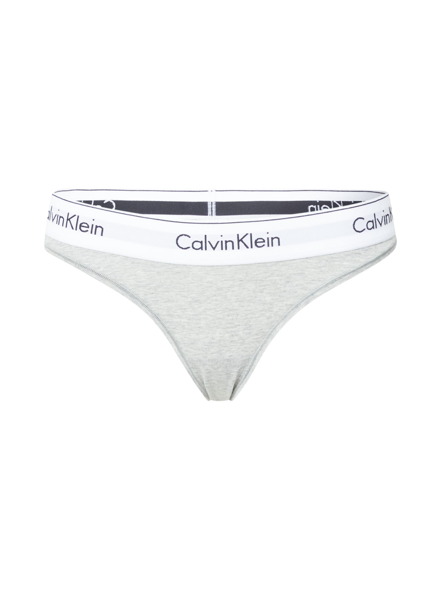 Calvin Klein Underwear String bugyik  szürke melír / fekete / fehér-Hungary