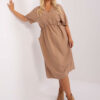Camel dress larger size with ZULUNA pockets