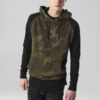 Camo Contrast Raglan Hoody olive camo/blk