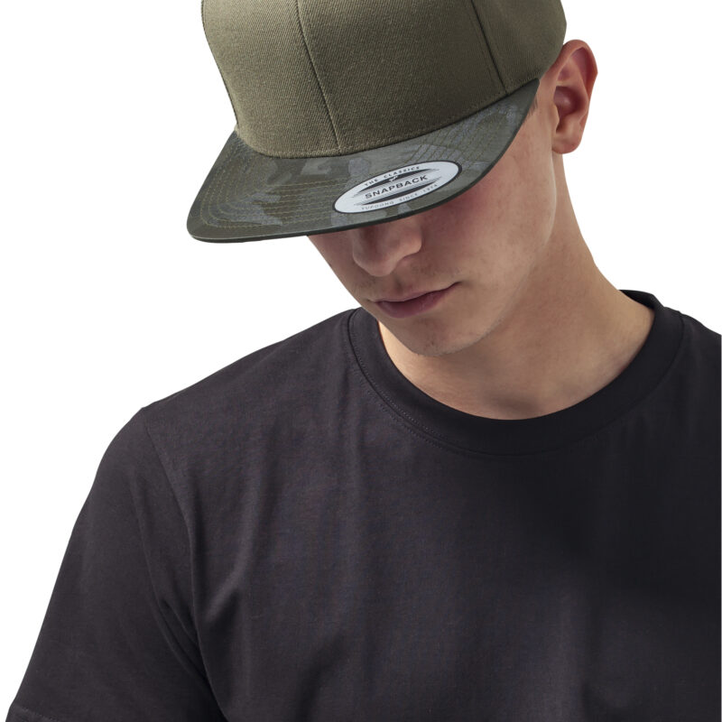 Camo Visor Snapback Olive Camouflage