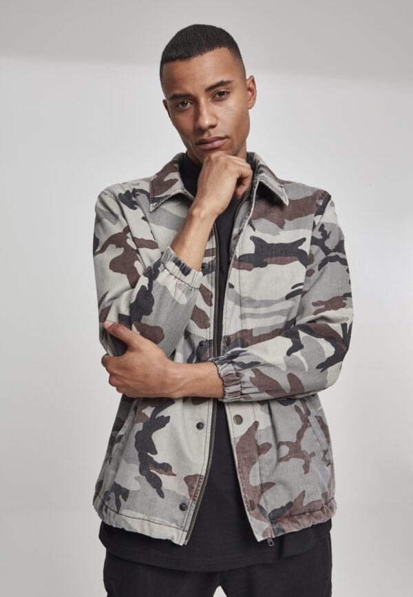 Camouflage cotton jacket gray camouflage