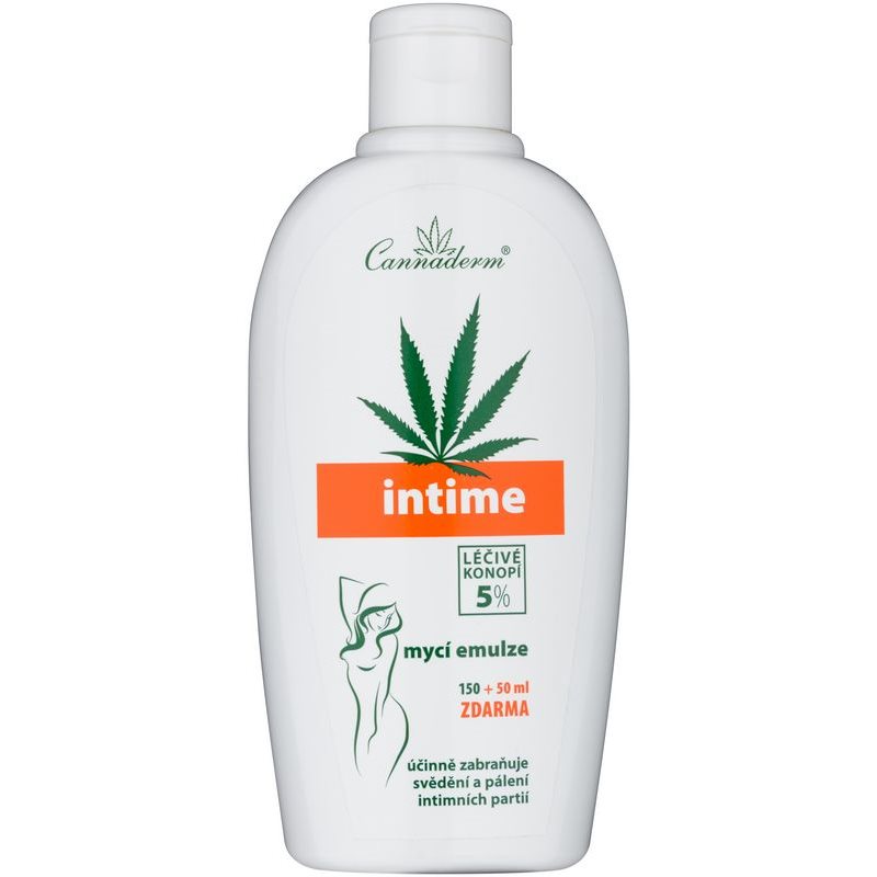Cannaderm Intime Cleansing emulsion emulzió intim higiénára kender olajjal 200 ml-Ár