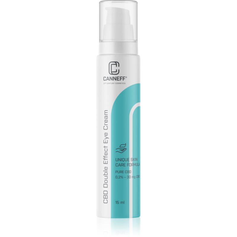 Canneff Balance CBD Double Effect Eye Cream szemkrém a sötét karikák és ráncok csökkentésére 15 ml-Ár