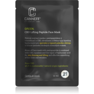Canneff Green CBD Lifting Peptide Face Mask kisimító és feszesítő maszk peptidekkel 12 ml-Ár