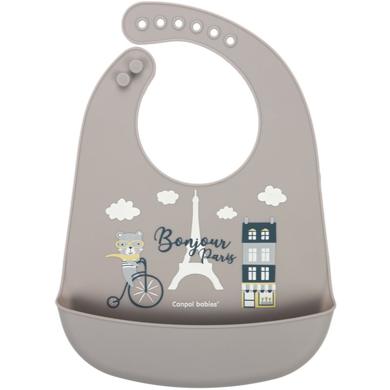 Canpol babies Bonjour Paris Bibs előke Beige 1 db-Ár