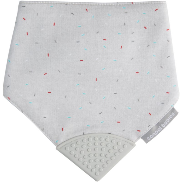 Canpol babies Cloth Bib with Teether előke rágókával Grey 1 db-Ár