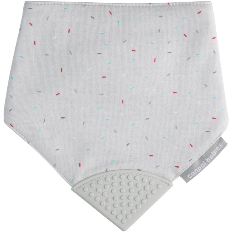 Canpol babies Cloth Bib with Teether előke rágókával Grey 1 db-Ár