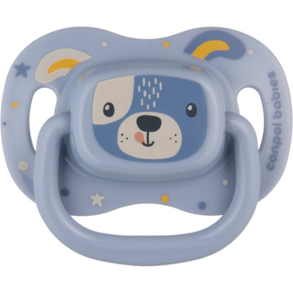 Canpol babies Cute Animals Soother 6-18m cumi Blue 1 db-Ár