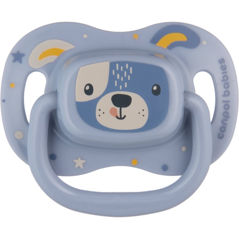 Canpol babies Cute Animals Soother 6-18m cumi Blue 1 db-Ár