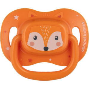 Canpol babies Cute Animals Soother 6-18m cumi Orange 1 db-Ár
