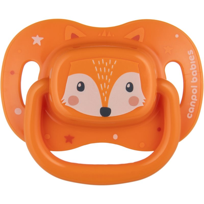 Canpol babies Cute Animals Soother 6-18m cumi Orange 1 db-Ár