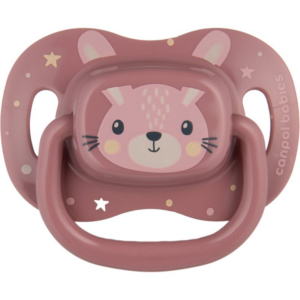 Canpol babies Cute Animals Soother 6-18m cumi Pink 1 db-Ár