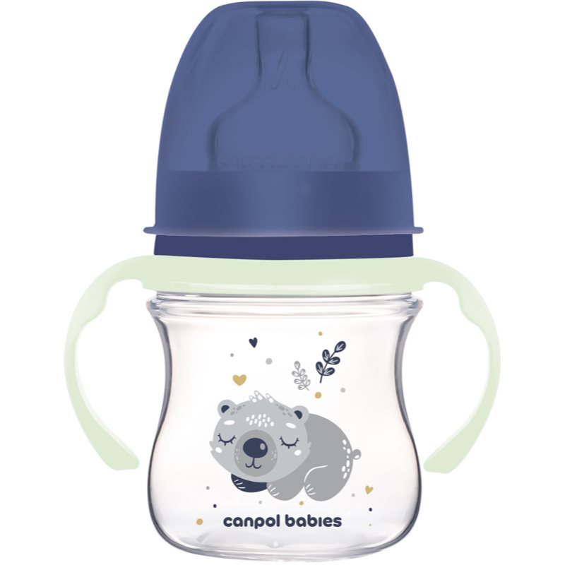 Canpol babies EasyStart Sleepy Koala 120 ml cumisüveg 0 m+ Blue 120 ml-Ár