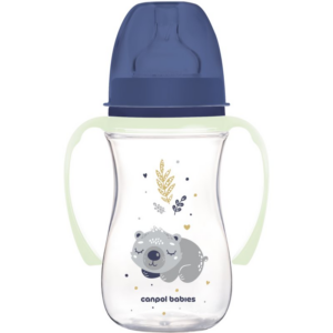 Canpol babies EasyStart Sleepy Koala 240 ml cumisüveg 3 m+ Blue 240 ml-Ár