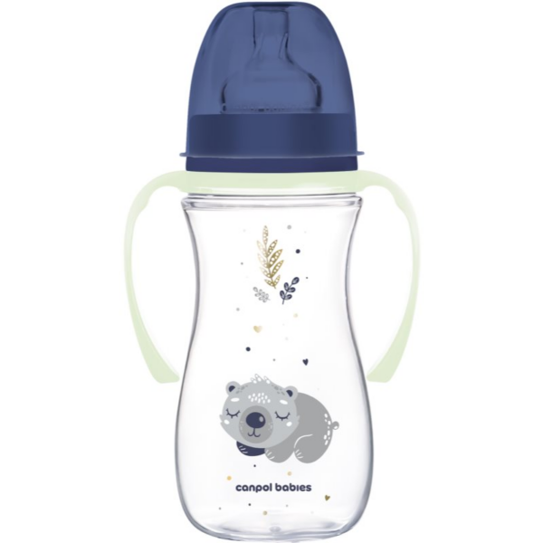 Canpol babies EasyStart Sleepy Koala 300 ml cumisüveg 12 m+ Blue 300 ml-Ár