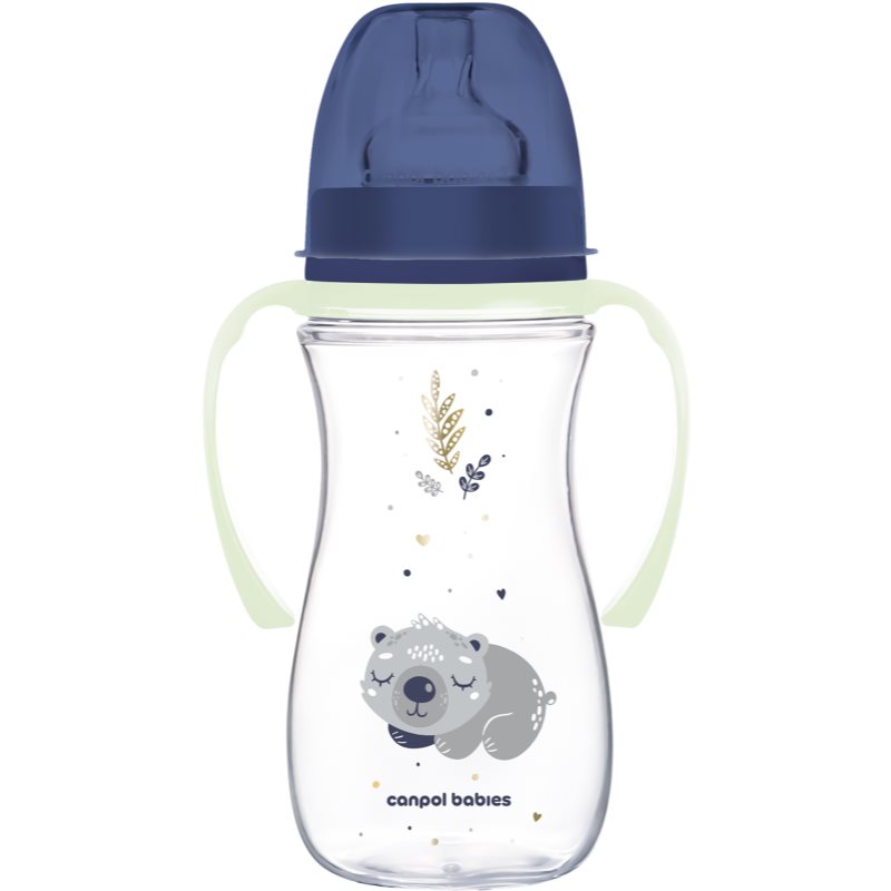Canpol babies EasyStart Sleepy Koala 300 ml cumisüveg 12 m+ Blue 300 ml-Ár