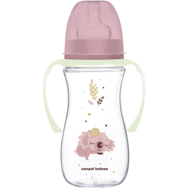 Canpol babies EasyStart Sleepy Koala 300 ml cumisüveg 12 m+ Pink 300 ml-Ár