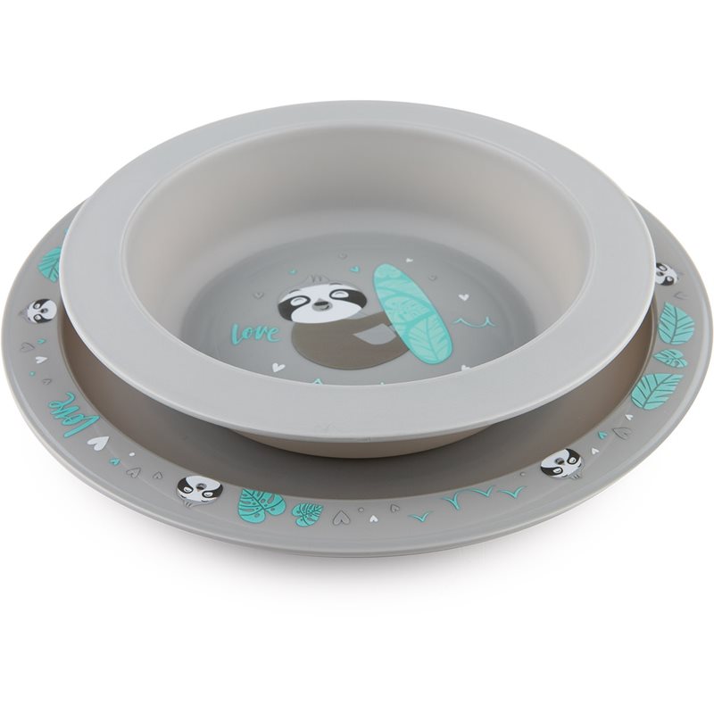 Canpol babies Exotic Animals etetőszett Grey 2 db-Ár