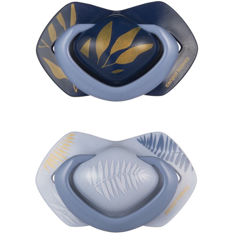 Canpol babies Light Touch Gold cumi 6-18m Blue 2 db-Ár