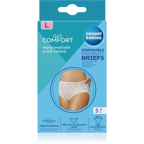 Canpol babies Maternity Briefs szülés utáni alsóneműk méret L 5 db-Ár