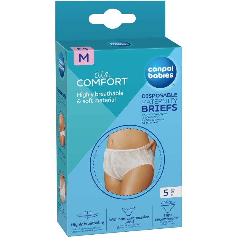 Canpol babies Maternity Briefs szülés utáni alsóneműk méret M 5 db-Ár