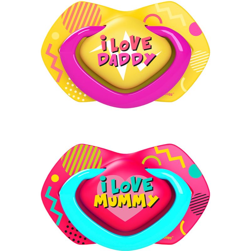 Canpol babies Neon Love B 6-18m cumi Pink 2 db-Ár