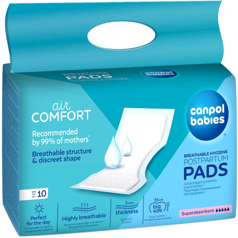 Canpol babies Postpartum Pads szülés utáni betétek Super Absorbent 10 db-Ár