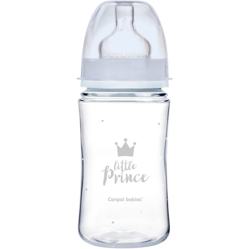 Canpol babies Royal Baby cumisüveg 3m+ Blue 240 ml-Ár