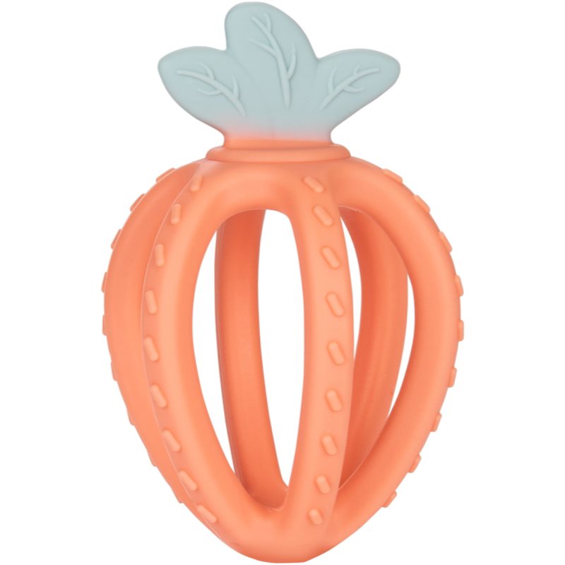 Canpol babies Silicone Sensory Teether Strawberry Orange rágóka Orange 3m+ 1 db-Ár
