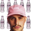 Cap with Coca Cola logo pink