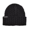 Cap with cable knitted black