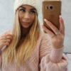 Cap with flip-up Marzena K206 ecru
