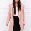 Cape with loose hood dark powder pink