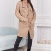 Cape with pockets light beige
