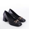 Capone Outfitters Blunt Toe Medium Heel Metal Accessory Women's Shoes