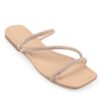 Capone Outfitters Capone Stoned 3-Stripes Flat Heel Quilted Women's Slippers