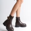 Capone Outfitters Trak Sole Metal Buckle Side Zipper Women's Long Boots