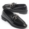 Capone Outfitters Women's Loafer with Metal Buckle