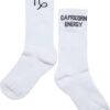 Capricorn white zodiac socks