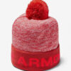 Caps Under Armour Boy 's Gametime Pom Beanie-Red