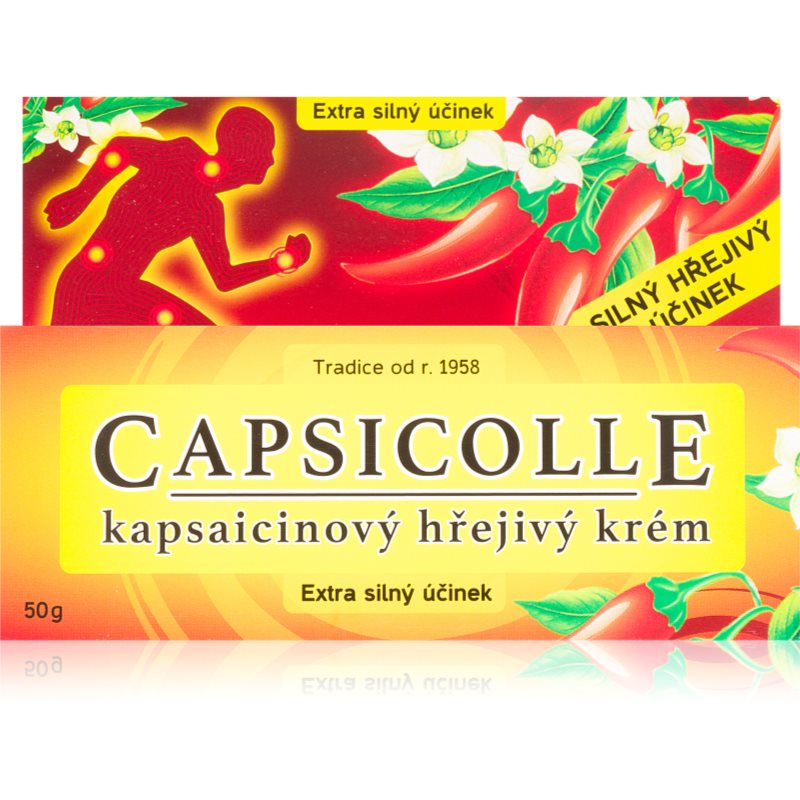 Capsicolle Capsaicin cream hot krém fokozottan hat a fáradt izmokra és ízületekre 50 g-Ár