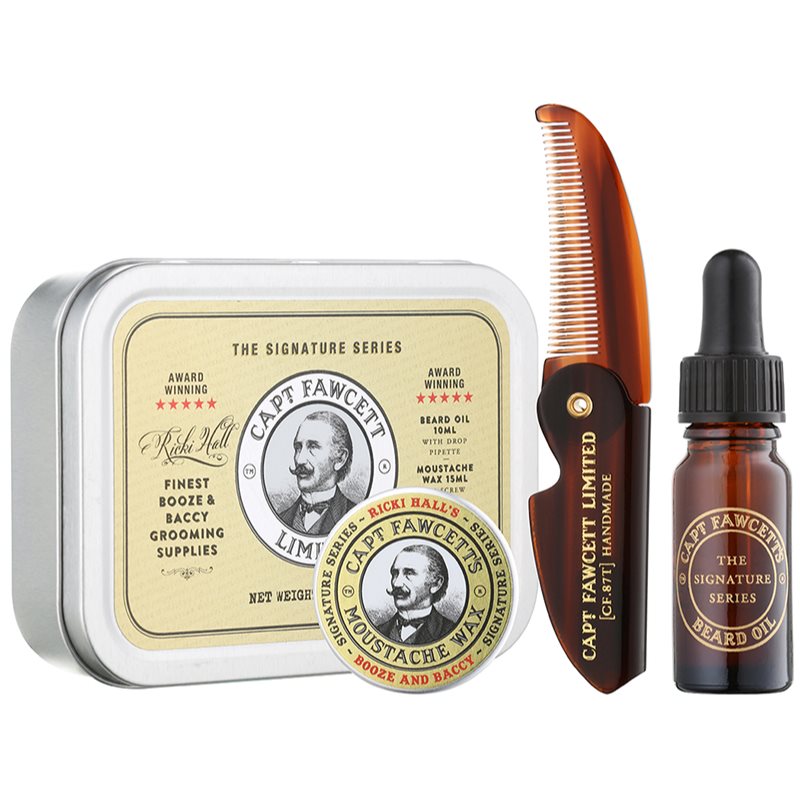 Captain Fawcett Ricki Hall´s Booze & Baccy Grooming Kit ajándékszett szakállra uraknak-Ár