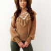 Caramel blouse Cocomore cmgBL1931.camel