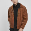 Caramel boxed corduroy jacket