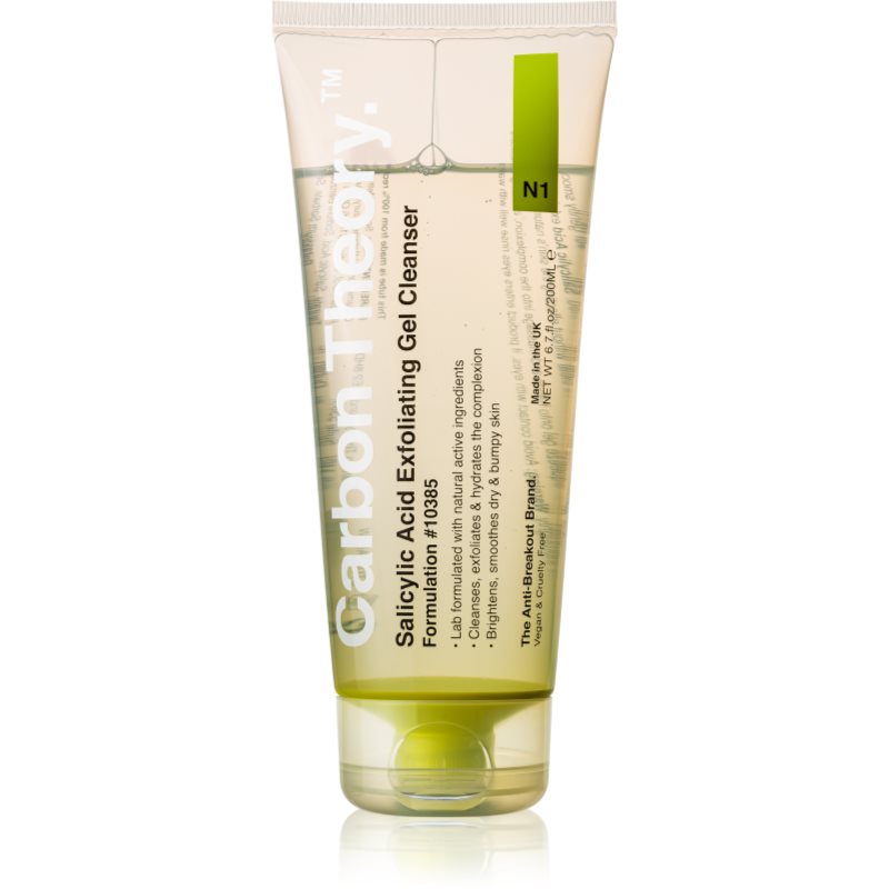 Carbon Theory Salicylic Acid gyengéd hámlasztó gél hidratáló hatással 200 ml-Ár