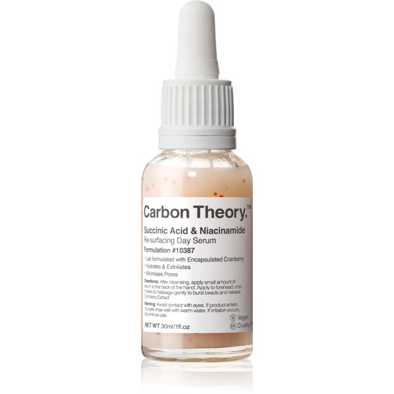 Carbon Theory Succinic Acid & Niacinamide megújító arcszérum a problémás bőrre 30 ml-Ár