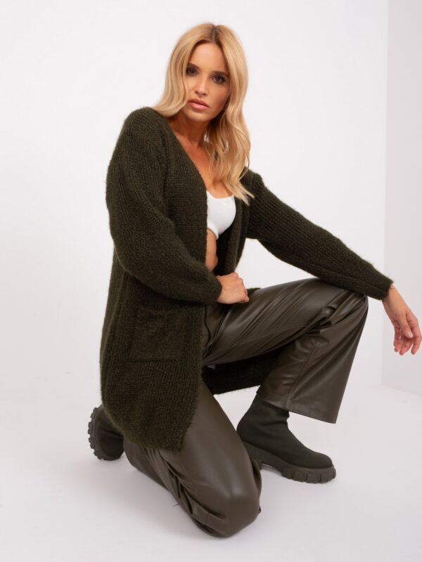 Cardigan-DHJ-SW-1009.09P-Dark Khaki
