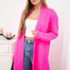 Cardigan sweater weave braid pink neon