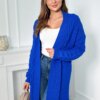 Cardigan sweater weave braid purple blue